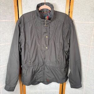 Vintage Sunice Golf Jacket Medium GREEN Micro Check Full Zip Windbreaker